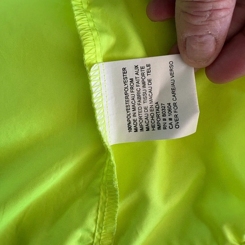 Pearl Izumi Zephrr‎ Cycling Jacket Neon Yellow High Vis Windbreaker Mens Small
